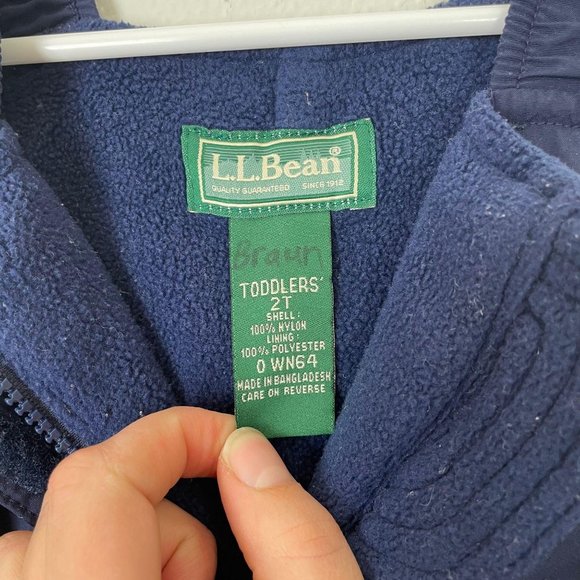 L.L. Bean| 2T Toddler Snow Pants in Navy - Picture 3 of 6